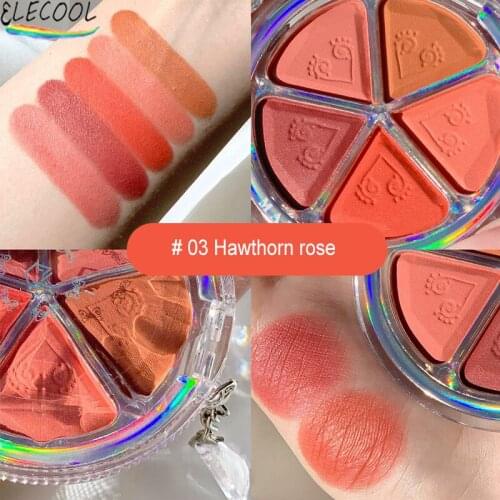 ELECOOL Matte Eyeshadow Palette Blush Eyeshadow Primer Makeup Waterproof Glitter Eye Pigment Matte Shimmer Shine Powder Cosmetic