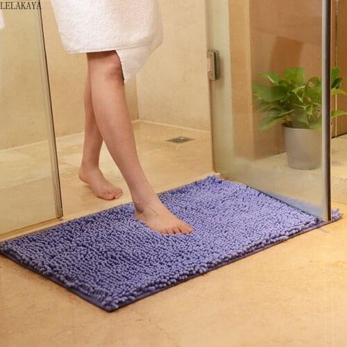 Soft Chenille Carpets High Quality Bedroom Kitchen Home Living Room Rugs Bathroom Anti-slip Doormats Water Absorption Floor Mats