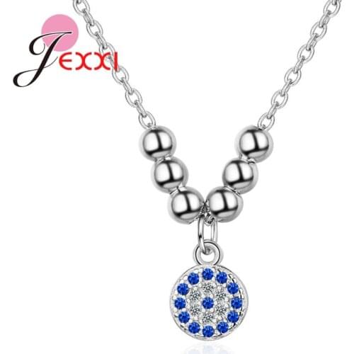 New Arrival Women Popular Pendant Necklace Jewelry With Metal Ball Real 925 Sterling Silver Female Wedding Accessory