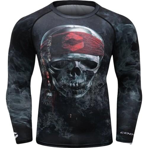 New Design Male Bodybuilding Cycling Top Digital Sublimation Printed Tracksuit Rashguard For Men