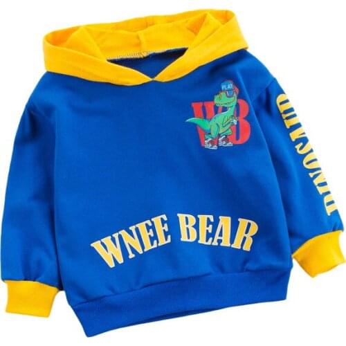 Spring Autumn Baby Boys Girl Casual Costume New Kids Hooded T Shirt Children Fashion Toddler Clothing Infant Cartoon Sweatshirt