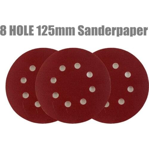 20pcs 125mm 8 hole Sander Disc Sanding Polishing Paper Sandpaper Disc #40 - #2000 Abrasive Tools for Sander Grits