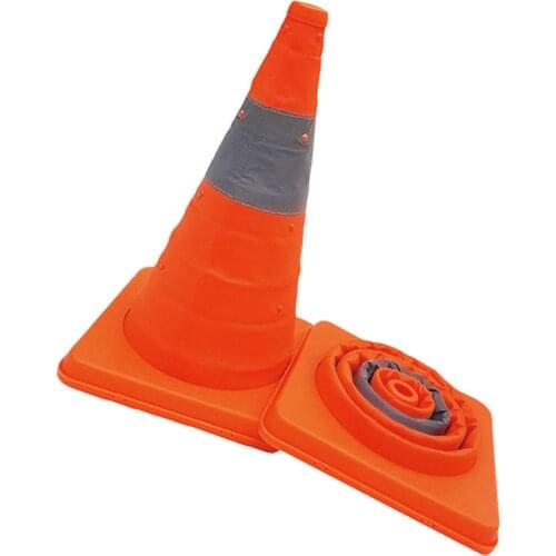 Folding -Up Multi purpose Road Traffic Cone Roadside Emergency Safety New