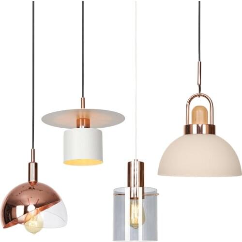 Modern Living Room Pendant Light For Indoor Lighting Decorations Suspension Lamp LED E27 110v/220v Glass Pendant Lamp Lustre