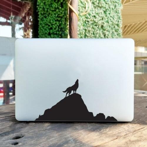 Howling Wolf Laptop Sticker for MacBook Pro 16" Air Retina 11 12 13 15 Inch Mac Book Skin Vinyl 14" Xiaomi Notebook Decal Décor