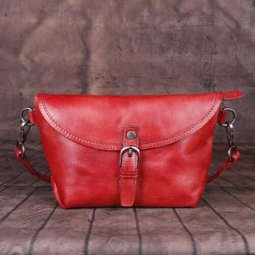 Head Layer Cowhide Manual Restoring Ancient Ways Fashion Handmade Brand Classic Summer High Quality Chinese Style Shoulder Bags