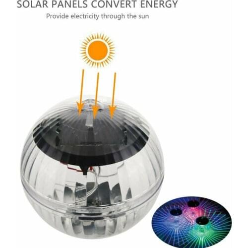 Solar Color Led Light Summer Villa Swimming Pool Water Float Light Outdoor Pond Fountain Solar Light
