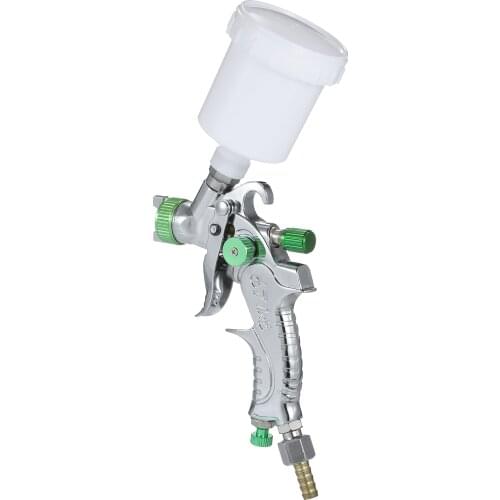 TE2006 Gravity Feed Air Spray Gun Mini Sprayer Paint Gun with 100ML Cup 1.0mm Nozzle for Painting Car Furniture Wall