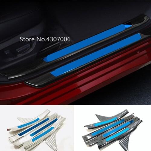 For Toyota Avalon XX50 2018 2019 2020 Car Door Cover Internal Styling Trim Inner Threshold Inside Pedal Moulding 4pcs