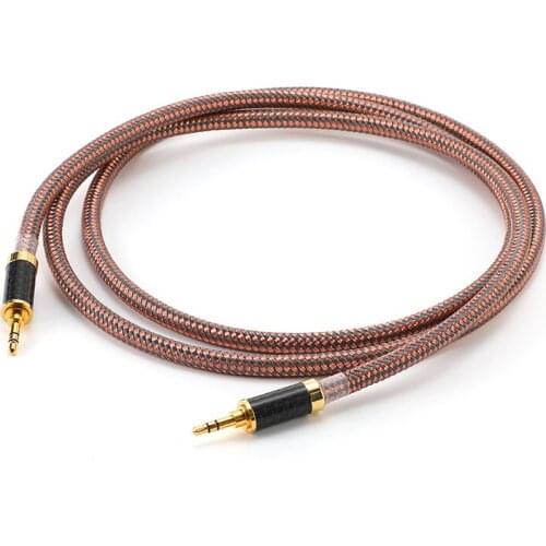 1Pcs noise reduction AUX pair-recording audio cable 3.5mm male-to-male audio phone headset dual-head plug-in cable