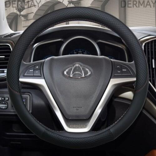 100% DERMAY Brand Micro fiber Leather Car Steering Wheel Cover for Changan CX70 Auto Accessories Interior