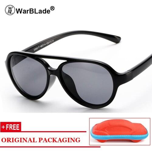 11 Color Kids Sunglasses Brand Polarized Safety Boys Girl Design Children Lovely Glasses UV Protection Oculos Infantil With Case