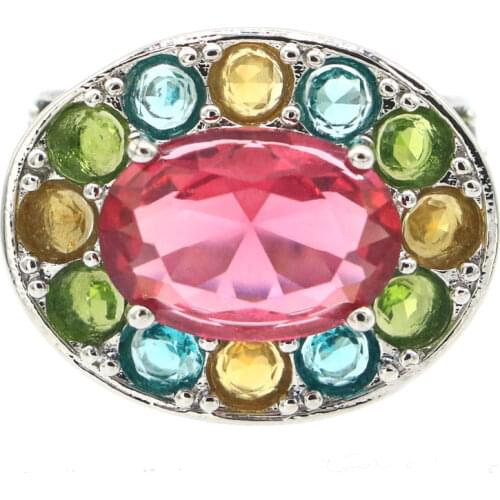 22x8mm 2021 Hot Sell Created Blue Turquoise Gift For Women Daily Wear Silver Rings Wholesale Drop Shipping