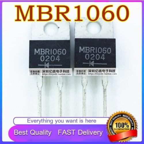 5PCS New Original MBR1060 MHZ DIODE 60V10A TO220-2 Good Quality