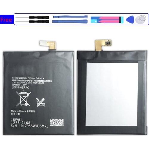 Mobile Phone Battery For Sony Xperia C3 S55T S55U D2502 D2533 T3 M50W D5103 Replacement Battery LIS1546ERPC 2500mAh