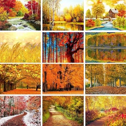 5D DIY Diamond Painting Landscape Rhinestone Embroidery Full Square/Round Diamond Show Mosaic Cross Stitch Home Decoration Gift
