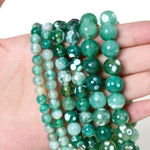 Jades Agates Onyx Beads Natural Stone Beads Round Loose Beads for Bracelet Jewelry Making Bulk DIY Accessories 4/6/8/10/12 MM