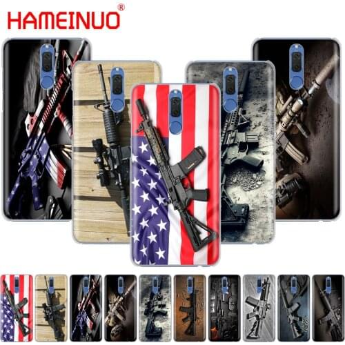 HAMEINUO Rifles AR 15 Guns Cover phone Case for Huawei NOVA 2 2S 3e PLUS LITE p smart 2018 enjoy 7s mate 7 8 9 10 pro