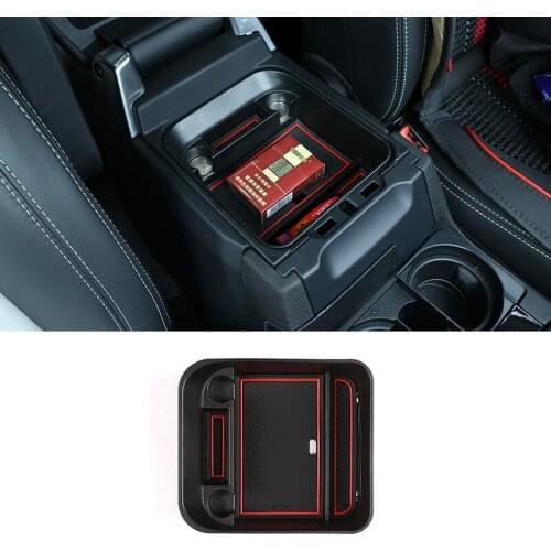 Black Car Central Storage Box Door Phone Glove Armrest Box For Land Rover Discovery 4 LR4 2010-2016 Accessories