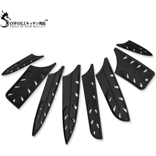 SOWOLL Stainless Damascu Steel Ceramic Kitchen Knife BPA-Free Covers Sheath Edge Guards Case Protect All Kinds Of Knife Blade