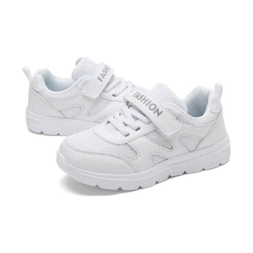 2020 Campus Childrens white shoes boys sneakers running shoes white casual girl boy shoes soft bottom White shoe