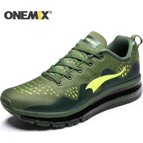ONEMIX Mens Sport Running Shoes Music Rhythm Men Sneakers Breathable Mesh Outdoor Athletic Shoe Light Male Jogging Shoe