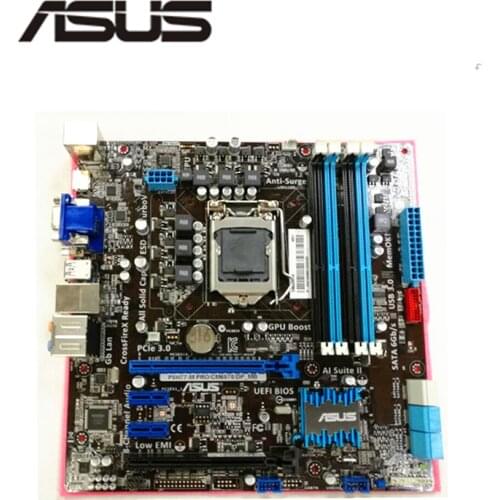 For ASUS P8H77-M PRO/CM6870 CG8270 Computer Motherboard LGA 1155 DDR3 For Intel H77 P8H77 Desktop Mainboard Used