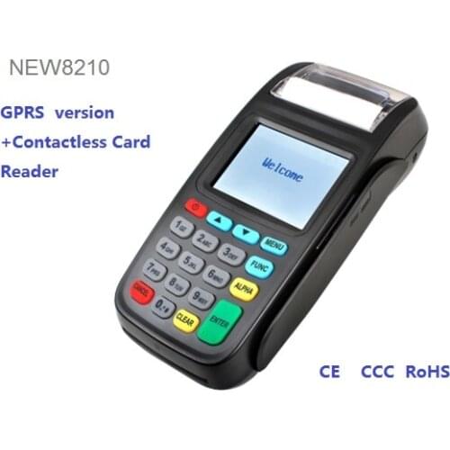 New8210 Multiple Function mobile portable POS Terminal GPRS version+Build-in Contactless Card Reader