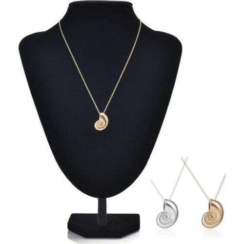 TRENDY DELICATE ARIEL NECKLACE FOSSIL ARIEL VOICE SHELL PENDANT AMMONITE URSULA UK MERMAID NEW