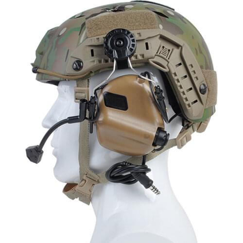 Earmor Electronic Noise Cancelling Tactical Headset Adapts To Arc Catch Helmet Track Electronic Hearing Protection Earmuffs