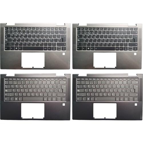 New Laptop Spanish Keyboard With Palmrest Upper Cover Case For Lenovo Yoga C740-14 C740-14IML SP Layout No Touchpad