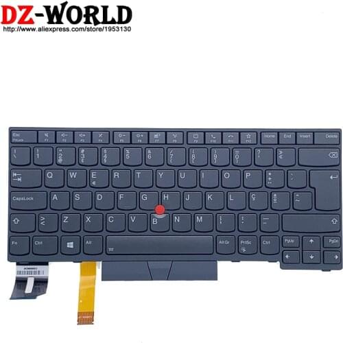 New Original Gray PO Portuguese Backlit Keyboard for Lenovo Thinkpad T14 P14S Gen1 Gen2 Laptop 5N21B08395 5N21B08358