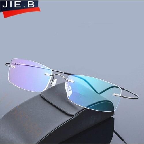 2017 new brand ultra-light titanium glasses frame men rack rimless eyeglasses frame women glasses myopia picture frame oculos