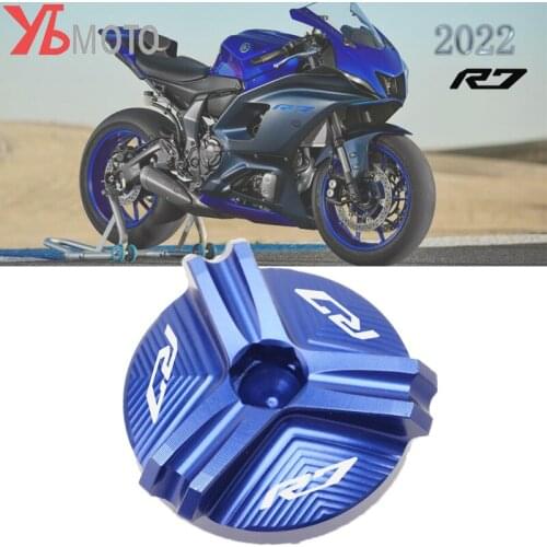 Latest Fashion Model Logo 'R7' Motorcycle Aluminum Engine Plug Cap Oil Filter Cover For YAMAHA YZF R7 2021 YZF-R7 2022