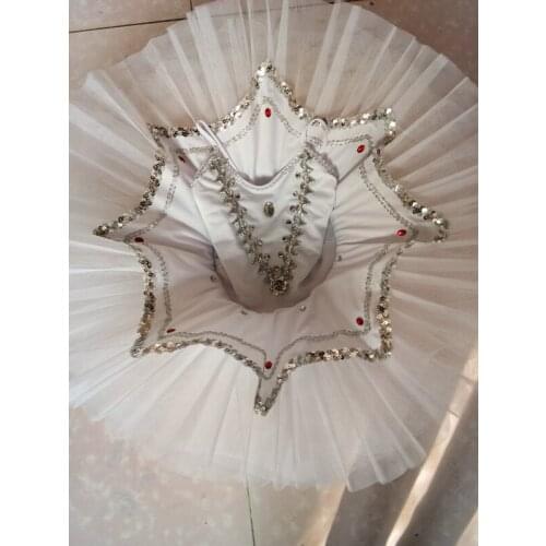 New Children Swan Lake Ballet Costumes Sequins Professional Tutu Leotard For Dance Girls Ballerina Dress Stage Dancewear