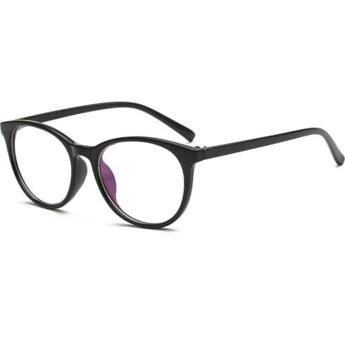 Flat 2019 new lens oval plastic myopia spectacle frame 8005 art bag pattern college womens spectacle frame