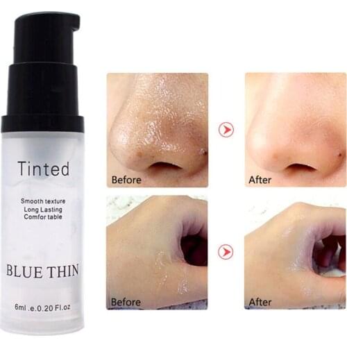 6ML Face Primer Makeup Liquid Matte Base Make Up Oil Control Moisturise Skin Invisible Lines Pores Brighten Cosmetic TSLM1