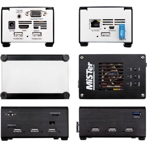 Professional DIY Metal Case Kit Compatible with Mister FPGA Core Control Terasic DE10-Nano Main Board I/O Board