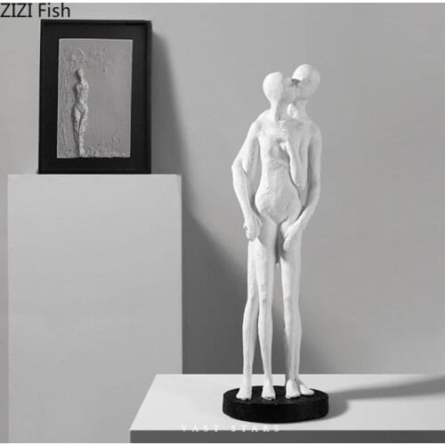 Nordic Character Resins Statue Desktop Decor Family Figure Sculpture Abstract Figurines Artwork Ornaments Home Decoration Modern