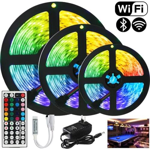 DC12V Led Strips Lights Bluetooth RGB Iuces 5050SMD2835 Tape Ribbon Diode LED LightSStrips Waterproof WiFi Flexible Lamp