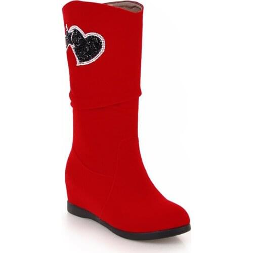 With increased within the new fashion in the fall and winter of 2018 in 43 diamond cone female boots for 40-18725