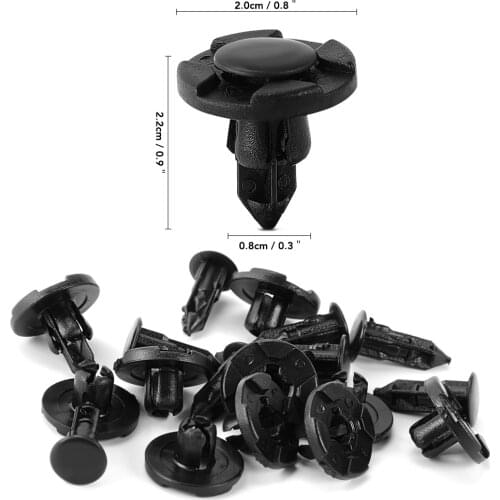 10Pcs 8mm Auto Fastener Rivet Retainer Clips for Toyota Camry Corolla RAV4 Yaris Auris Corolla Avensis Verso Yaris Aygo Tundra