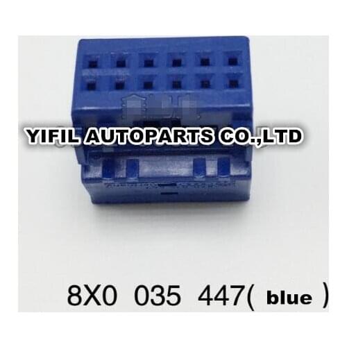10pcs/lot 12 Pin/Way Radio Bluetooth Connector For Audi VW SEAT SKODA 8X0 035 447/A