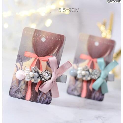 100pcs/Spot/mini card, hand DIY jewelry tags, earrings, hangtags,brooch, necklace display tags custom 2019035