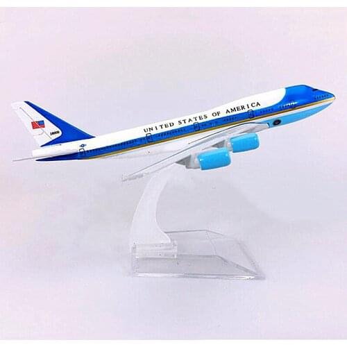 16CM 1:400 Scale Airplanes Air Force One Boeing B747 Model Alloy Aircraft Plane Model Collectible Decoration