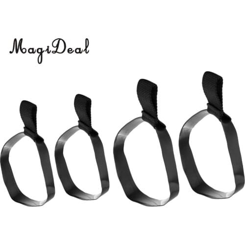 4 Pieces Durable Black Rubber 6L & 12L Scuba Diving Stage Tank Bottle Hose Retainer Band Loop Gear Accessories