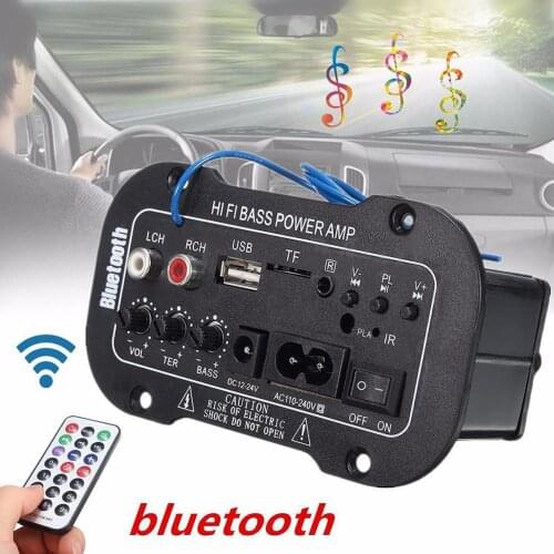 5-Inch Multi-Functional Card Digital Bluetooth Home Car Amplifier Car Bluetooth HiFi Bass Power AMP Electric Accessories