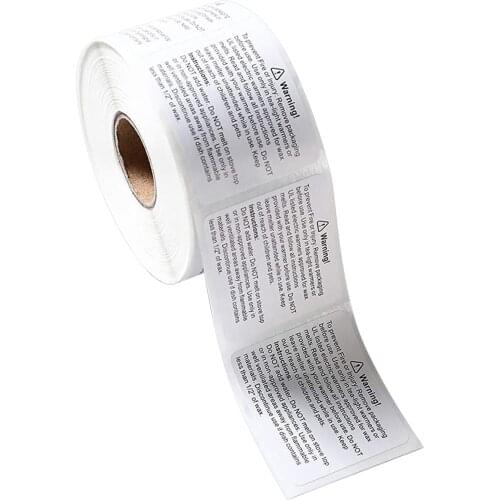 600 Pieces Oil Proof Candle Jar Warning Labels Wax Melting Safety Stickers
