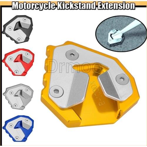 Motorcycle CNC Alumnium Kickstand Enlarger Plate Side Stand Extension Pad For BMW S1000XR 2015-2019