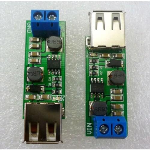 Dd1205ua_t 2pcs 5w Dc Dc Automatic Step-Up And Step-Down Regulator Converter Module 3v~6v To 5v Usb Solar Cell Phone Charging